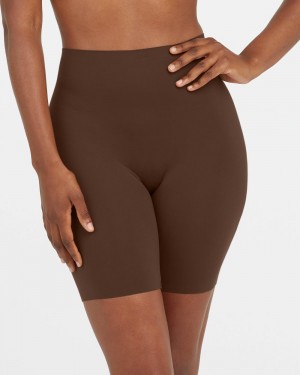 Spanx Ahhh-llelujah® 'Fit to You' Everyday Short Shorts Brown | 53021-RCIG