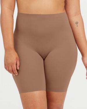 Spanx Ahhh-llelujah® 'Fit to You' Everyday Short Shorts Cafe Au Lait | 65307-ZCBN