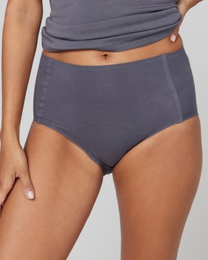 Spanx Ahhh-llelujah® Pima Cotton ‘Fit to You’ Briefs Grey | 56340-BJCT