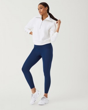 Spanx Booty Boost® Active 7/8 Leggings Navy | 58392-DTKV