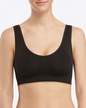 Spanx Breast of Both Worlds® Reversible Comfort Bras Black | 75382-RKCN