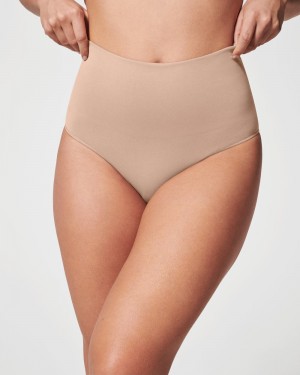 Spanx EcoCare Seamless Shaping Panties Beige | 38506-HNJM