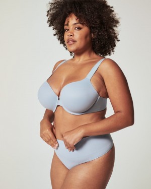 Spanx EcoCare Seamless Shaping Panties Blue | 24159-FBMQ