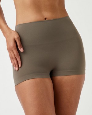 Spanx EcoCare Seamless Shaping Panties Olive | 91867-OPQH