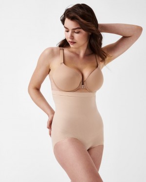 Spanx Higher Power Panties Beige | 13058-KPYZ