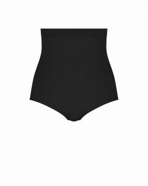 Spanx Higher Power Panties Black | 96312-UFSH