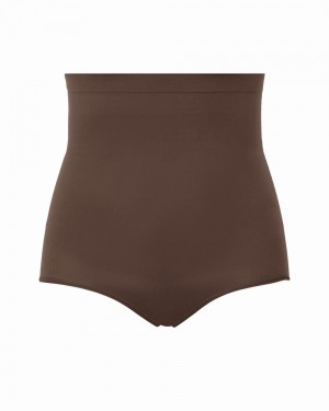 Spanx Higher Power Panties Brown | 67128-JSNY