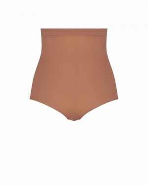 Spanx Higher Power Panties Cafe Au Lait | 09634-CQIO