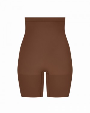 Spanx Higher Power Shorts Brown | 82637-UWBS