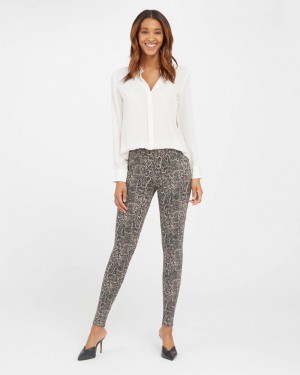 Spanx Jean-ish® Ankle Leggings Grey Brown | 54920-WCOB