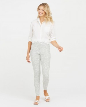 Spanx Jean-ish® Ankle Leggings Grey | 47183-NMBZ