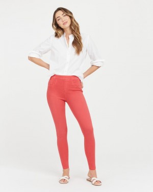 Spanx Jean-ish® Ankle Leggings Red | 62459-OSBG