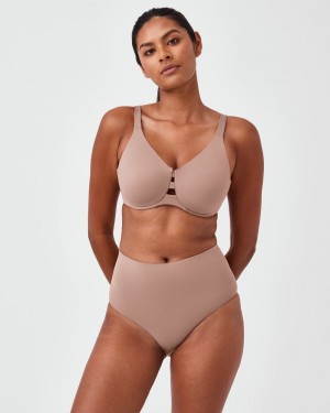 Spanx Low Profile Minimizer Bras Cafe Au Lait | 29714-HFQZ