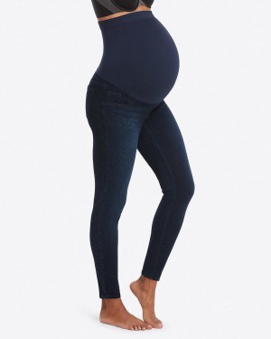 Spanx Mama Ankle Jean-ish® Leggings Navy | 58602-NKBW