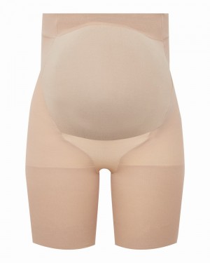 Spanx Mama Shorts Beige | 75430-EBCD