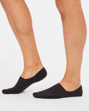 Spanx Mens No-Show Socks Black | 40931-YXPL