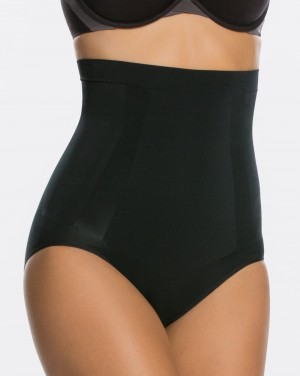 Spanx OnCore High-Waisted Panties Black | 18537-GSYB