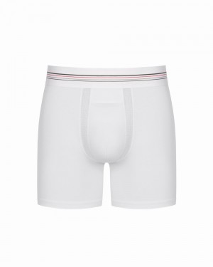 Spanx Sculpt Cotton Boxer Briefs White | 32971-UCYS