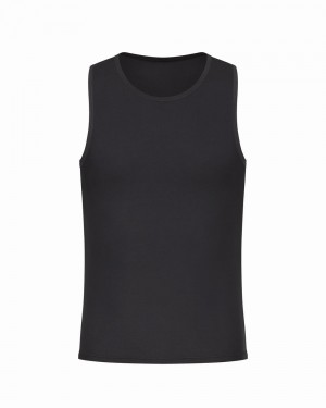 Spanx Sculpt Cotton Tank Black | 96574-KNVT