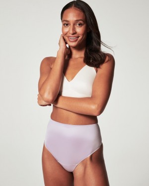 Spanx Shaping Satin Panties Light Purple | 51086-CLXK