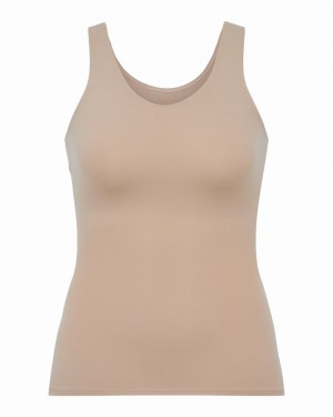 Spanx Socialight Tank Top Beige | 53092-PUHT