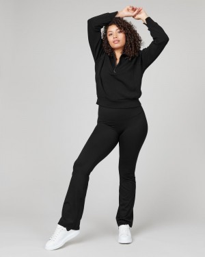 Spanx Soft & Smooth Active Yoga Pants Black | 62891-HJWX