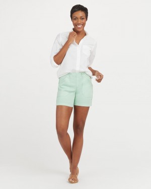 Spanx Stretch Twill, 6" Shorts Blue | 13850-GZOA