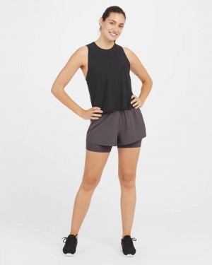 Spanx The Get Moving, 5" Skorts Deep Grey | 18793-WFNL