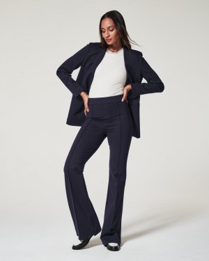 Spanx The Perfect Pant, Hi-Rise Flare Pants Navy | 35902-IENF