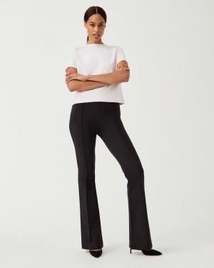 Spanx The Perfect Pant, Hi-Rise Flare Pants Grey | 43801-IFSJ