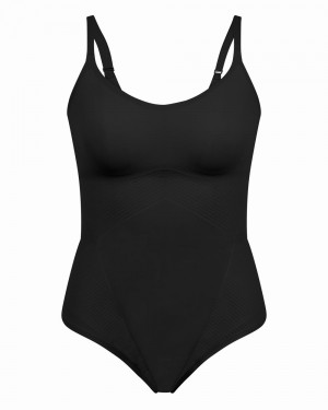 Spanx Thinstincts® 2.0 Cami Thong Bodysuits Black | 35246-ZWNK