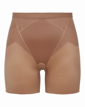 Spanx Thinstincts® 2.0 Girl Shorts Cafe Au Lait | 87360-FATO