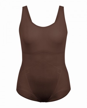 Spanx Thinstincts® 2.0 Tank Panty Bodysuits Brown | 83465-NBKG