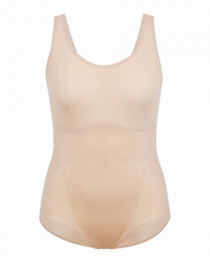 Spanx Thinstincts® 2.0 Tank Panty Bodysuits Beige | 07345-XERU