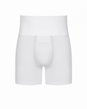 Spanx Ultra Sculpt Cotton Power Boxer Briefs White | 89520-YNDC