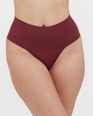 Spanx Undie-tectable® Panties Burgundy | 23097-UHYI