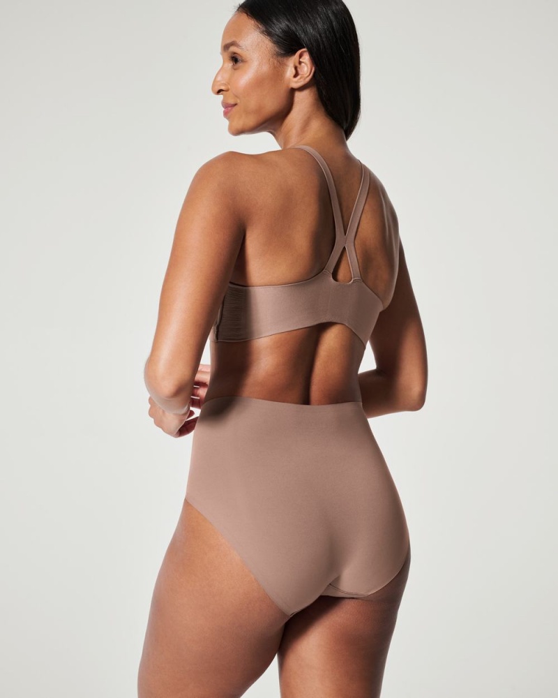 Spanx Ahhh-llelujah® ‘Fit to You’ Briefs Cafe Au Lait | 03176-RJUY