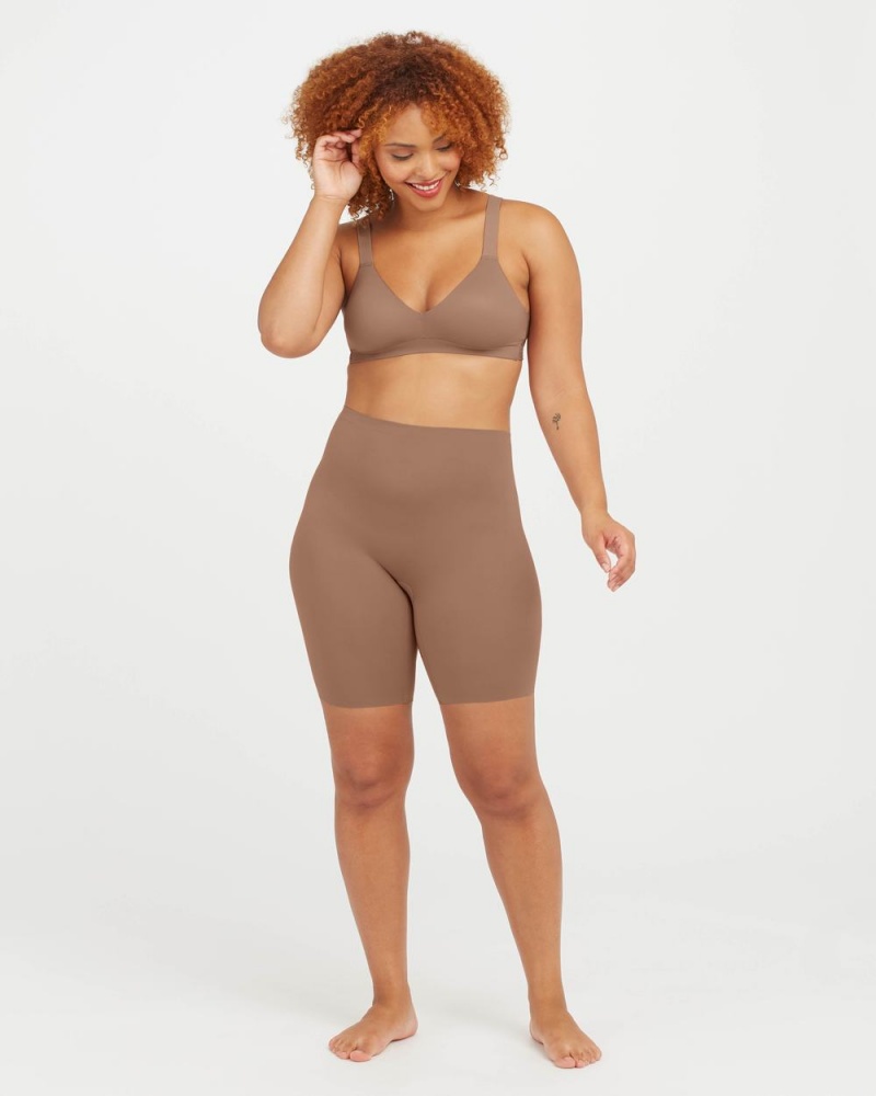 Spanx Ahhh-llelujah® 'Fit to You' Everyday Short Shorts Cafe Au Lait | 65307-ZCBN