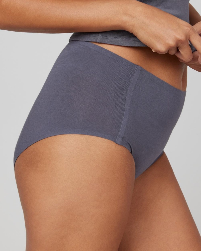 Spanx Ahhh-llelujah® Pima Cotton ‘Fit to You’ Briefs Grey | 56340-BJCT