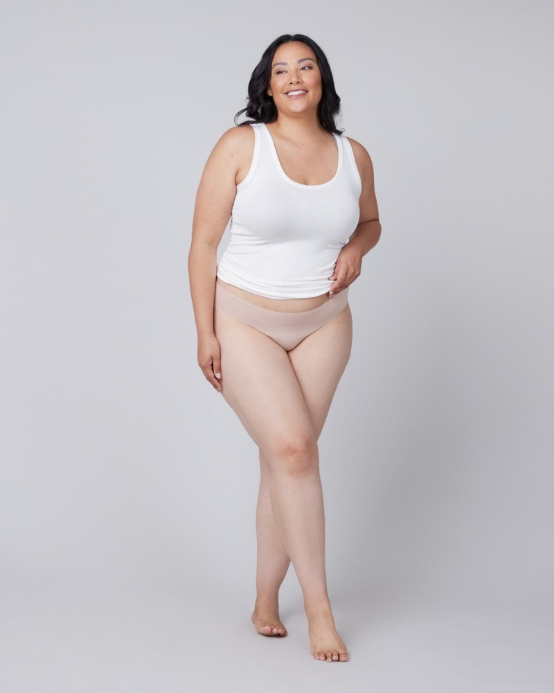 Spanx Ahhh-llelujah® Pima Cotton ‘Fit to You’ Bikini Beige | 40298-HCFO