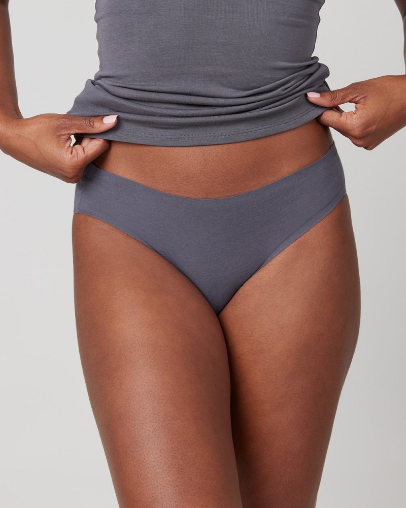 Spanx Ahhh-llelujah® Pima Cotton ‘Fit to You’ Bikini Grey | 52407-BRFJ