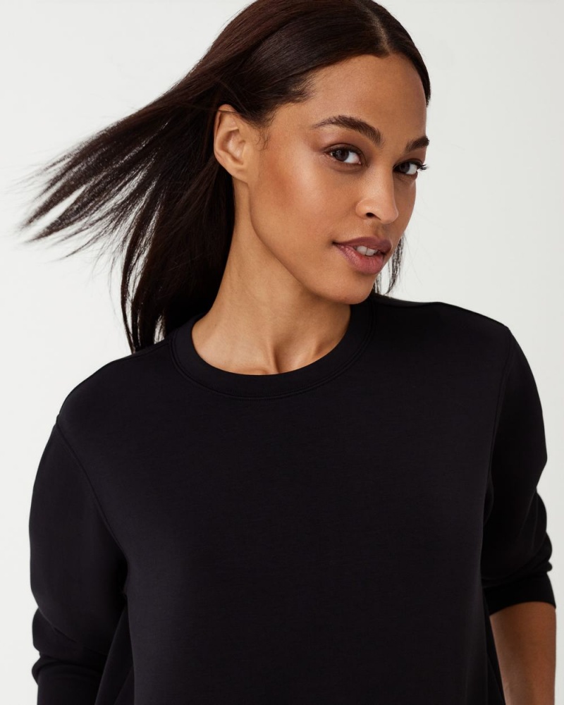 Spanx AirEssentials Crew Neck Dresses Black | 27985-NBGZ