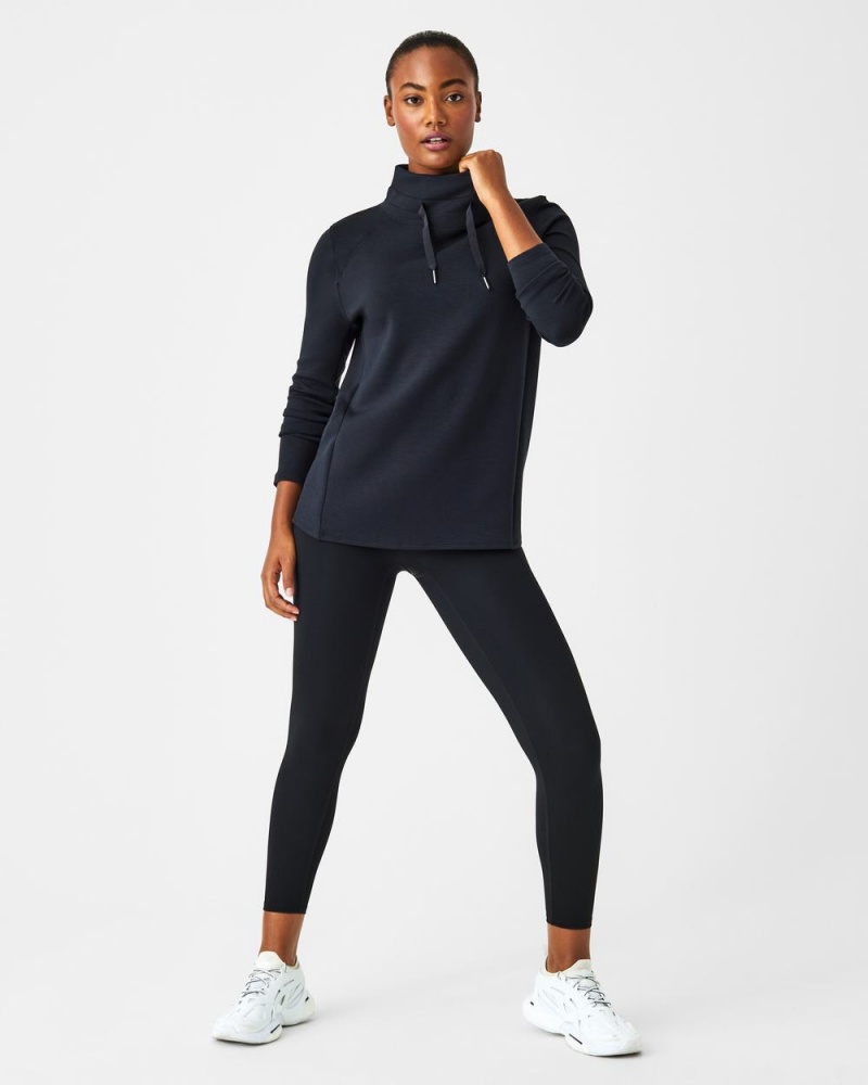 Spanx AirEssentials ‘Got-Ya-Covered’ Pullover Tops Black | 63705-HGUE