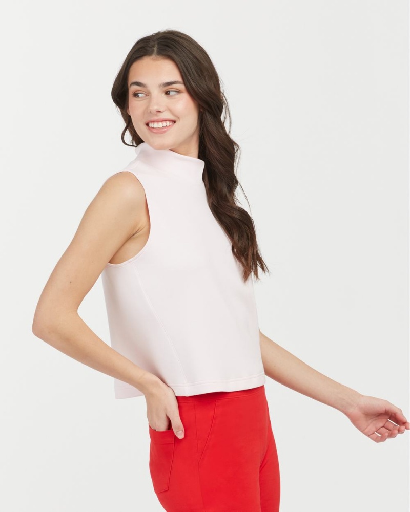 Spanx AirEssentials Mock Neck Tops Pink | 51786-JVZA