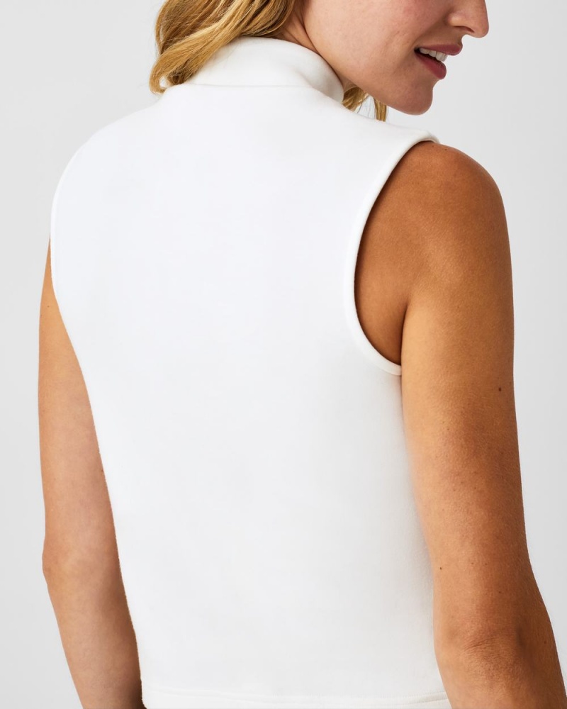 Spanx AirEssentials Mock Neck Tops White | 19806-SDBV