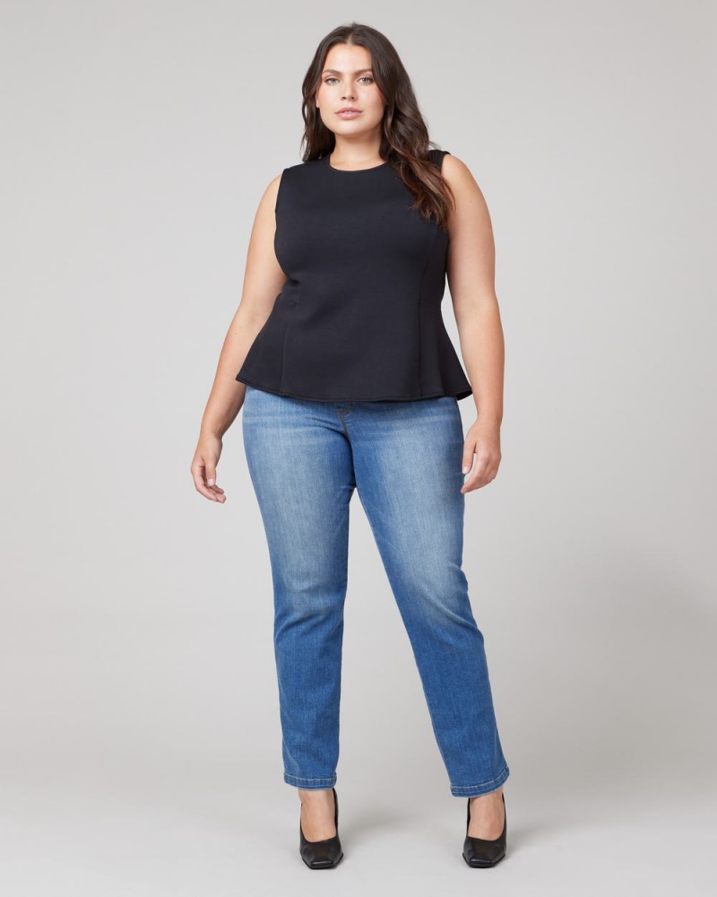 Spanx AirEssentials Peplum ‘At-the-Hip’ Tops Black | 09146-YERX