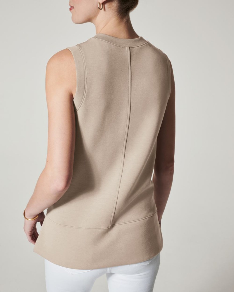 Spanx AirEssentials Tunic Tank Top Beige | 13460-QXRD