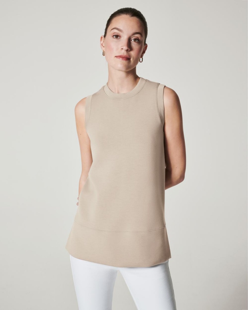 Spanx AirEssentials Tunic Tank Top Beige | 13460-QXRD