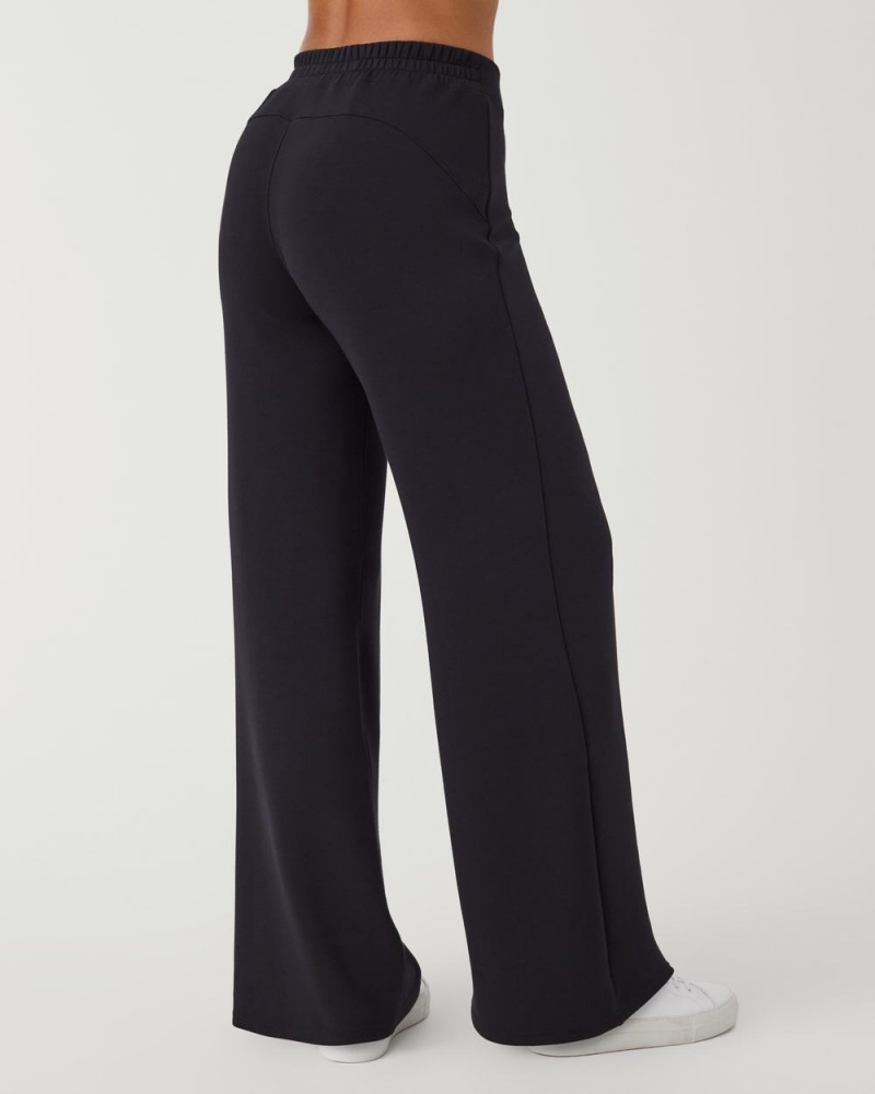 Spanx AirEssentials Wide Leg Pants Black | 58491-NKWY