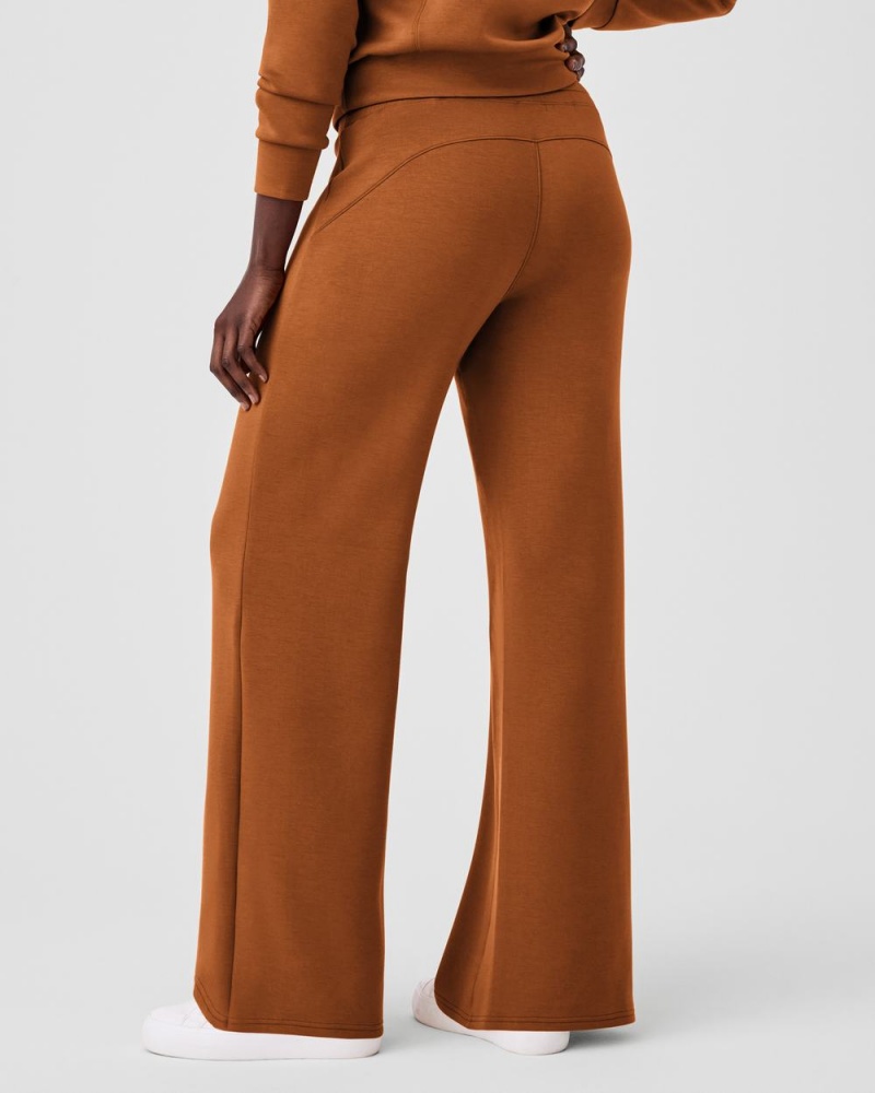 Spanx AirEssentials Wide Leg Pants Brown | 47915-BALS